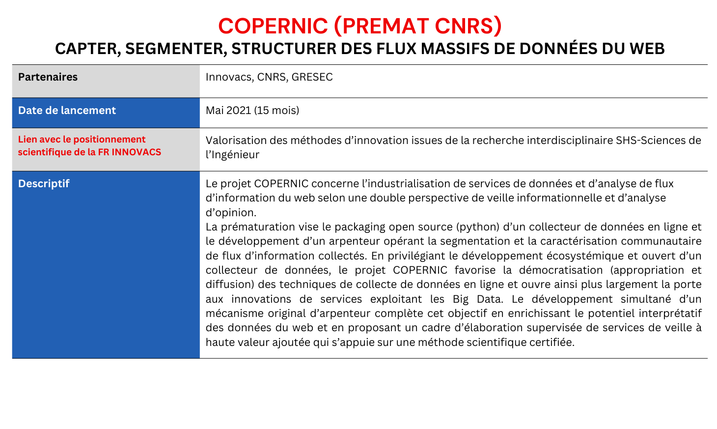 Projet Copernic